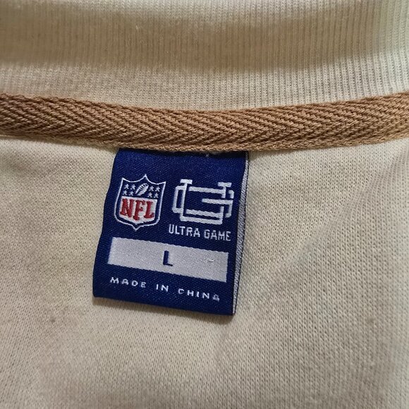 San Fancisco 49ers Men's NFL Ultra Game Embroidered Sweatshirt Red Tan Sz L NWT - Picture 8 of 10
